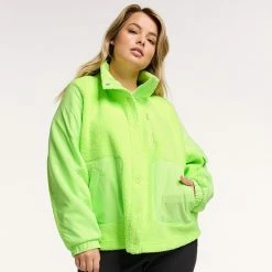 Plus Size FLX Boucle Mixed-Media Jacket Plum Pie -FLX stop unnamed file 557