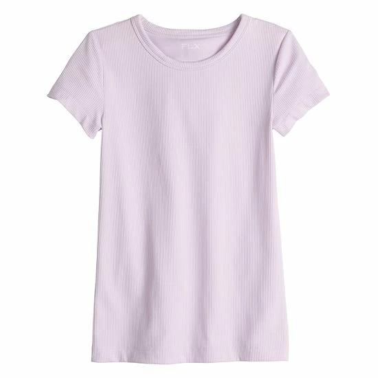 Women's FLX Balance Ribbed Crewneck Tee Blush Berry 5 Women's FLX Balance Ribbed Crewneck Tee Blush Berry - Image 3
