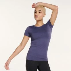 Women's FLX Balance Ribbed Crewneck Tee Blush Berry 33 Women's FLX Balance Ribbed Crewneck Tee Blush Berry -FLX stop unnamed file 643