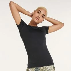 Women's FLX Balance Ribbed Crewneck Tee Blush Berry 34 Women's FLX Balance Ribbed Crewneck Tee Blush Berry -FLX stop unnamed file 644