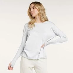 Women's FLX Harmony Front Seam Tee White -FLX stop unnamed file 676