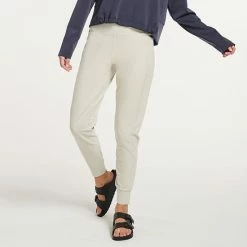 Women's FLX Affirmation High-Waisted Jogger Pants With Side Pockets Sand Trap -FLX stop unnamed file 68