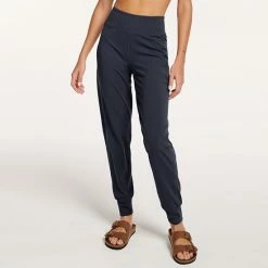 Women's FLX Affirmation High-Waisted Jogger Pants With Side Pockets Sand Trap -FLX stop unnamed file 69