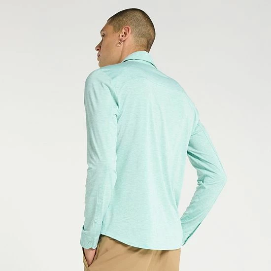 Men's FLX Dynamic Comfort Button-Down Shirt Navy Water 4 Men's FLX Dynamic Comfort Button-Down Shirt Navy Water - Image 2