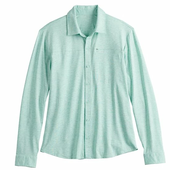 Men's FLX Dynamic Comfort Button-Down Shirt Navy Water 5 Men's FLX Dynamic Comfort Button-Down Shirt Navy Water - Image 3