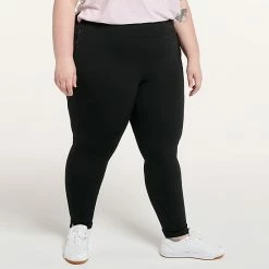 Plus Size FLX Elevate High-Waisted Ponte Pants Armour Gray -FLX stop unnamed file 734