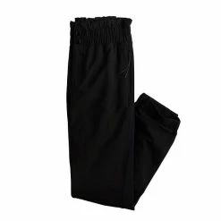 Women's FLX High-Waisted Paperbag-Waist Woven Joggers Mint Crackle -FLX stop unnamed file 790