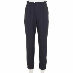 Women's FLX High-Waisted Paperbag-Waist Woven Joggers Mint Crackle -FLX stop unnamed file 791