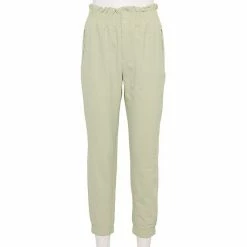 Women's FLX High-Waisted Paperbag-Waist Woven Joggers Mint Crackle -FLX stop unnamed file 792
