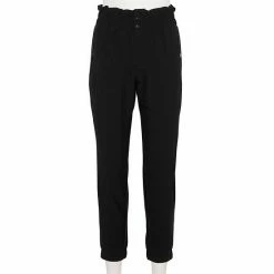 Women's FLX High-Waisted Paperbag-Waist Woven Joggers Mint Crackle -FLX stop unnamed file 793