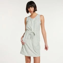 Women's FLX Woven Tank Dress With Built-In Shorts Grazing Lavender -FLX stop unnamed file 825
