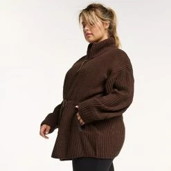 Plus Size FLX Commuter Sweater Jacket Plum Sherry 12 Plus Size FLX Commuter Sweater Jacket Plum Sherry -FLX stop unnamed file 850