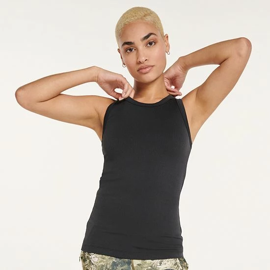 Women's FLX Balance Ribbed Fitted Tank Chic Burgundy 3 Women's FLX Balance Ribbed Fitted Tank Chic Burgundy