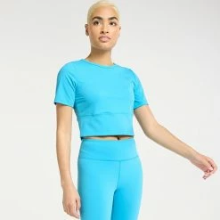 Women's FLX Affirmation Crop Top Micah Purple -FLX stop unnamed file 983