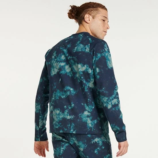 Men's FLX Leisure Crew Sweatshirt Navy Dye 4 Men's FLX Leisure Crew Sweatshirt Navy Dye - Image 2