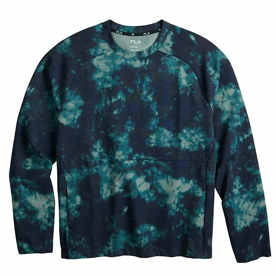Men's FLX Leisure Crew Sweatshirt Navy Dye 5 Men's FLX Leisure Crew Sweatshirt Navy Dye - Image 3