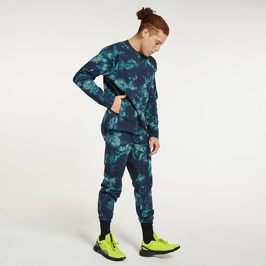 Men's FLX Leisure Crew Sweatshirt Navy Dye 8 Men's FLX Leisure Crew Sweatshirt Navy Dye - Image 6