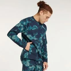 Men's FLX Leisure Crew Sweatshirt Navy Dye 21 Men's FLX Leisure Crew Sweatshirt Navy Dye -FLX stop unnamed file 993