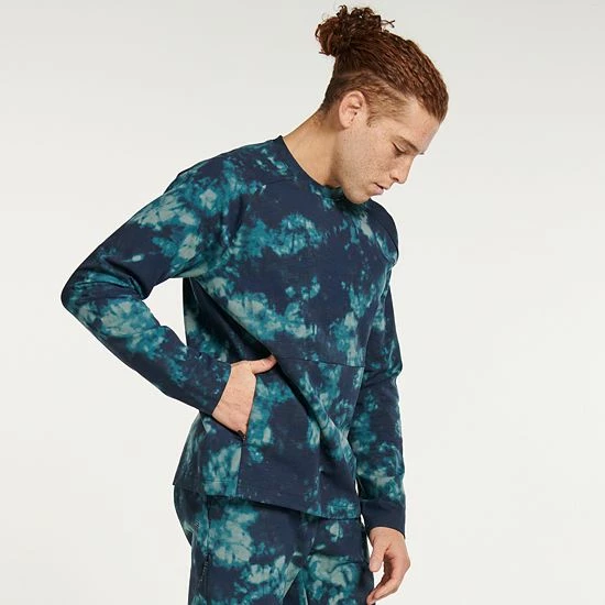 Men's FLX Leisure Crew Sweatshirt Navy Dye 12 Men's FLX Leisure Crew Sweatshirt Navy Dye - Image 10